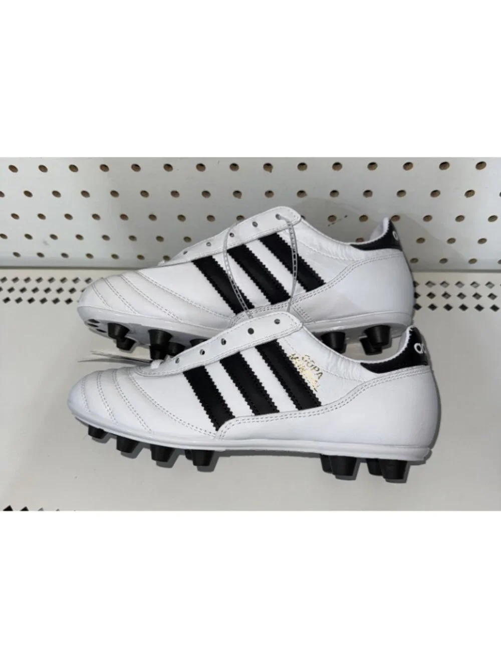 Adidas Copa Mundial FG Mens Leather Soccer Cleats Size 7 White Black ID4050